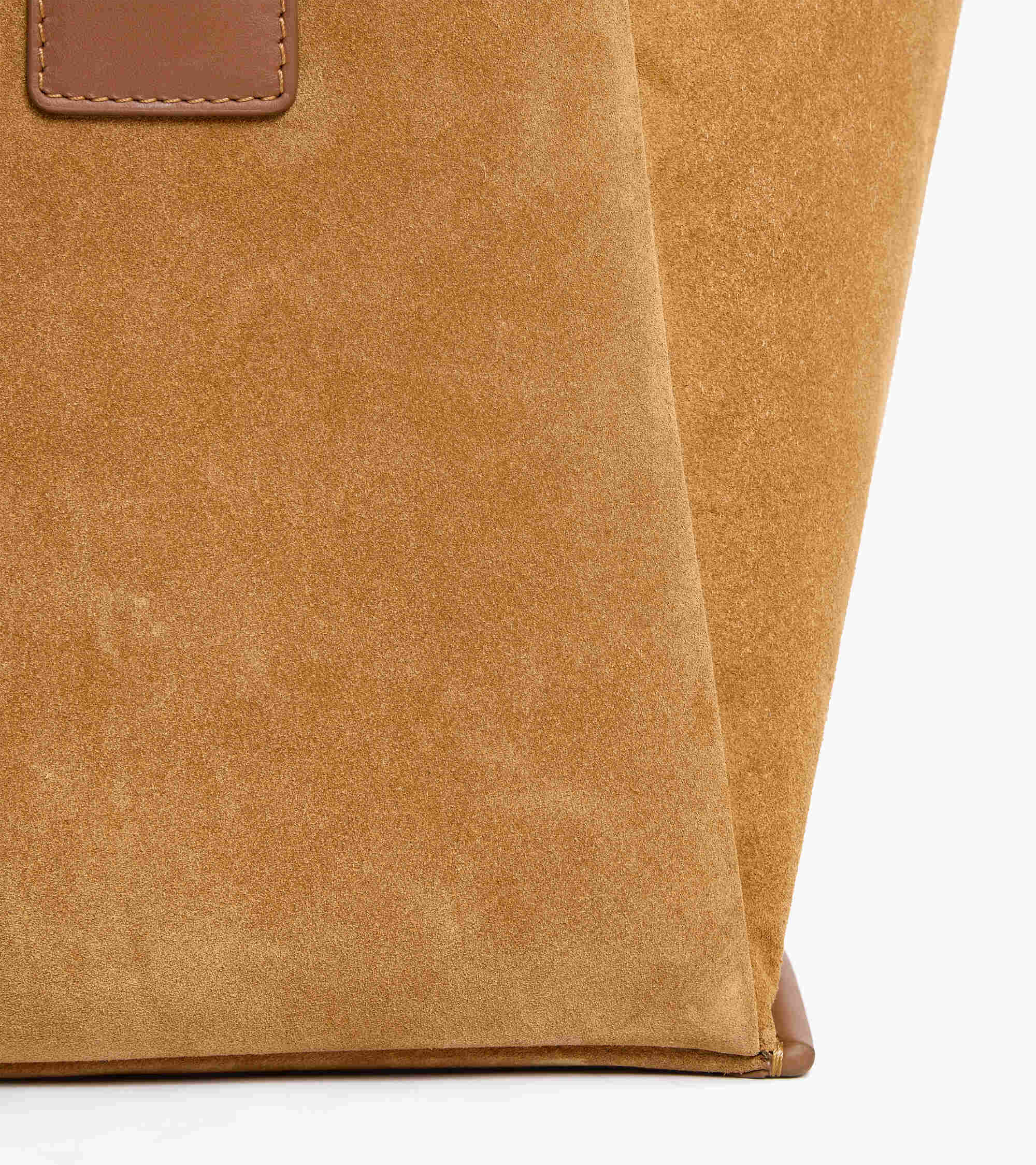 Grand sac cabas Elena en refente de velours