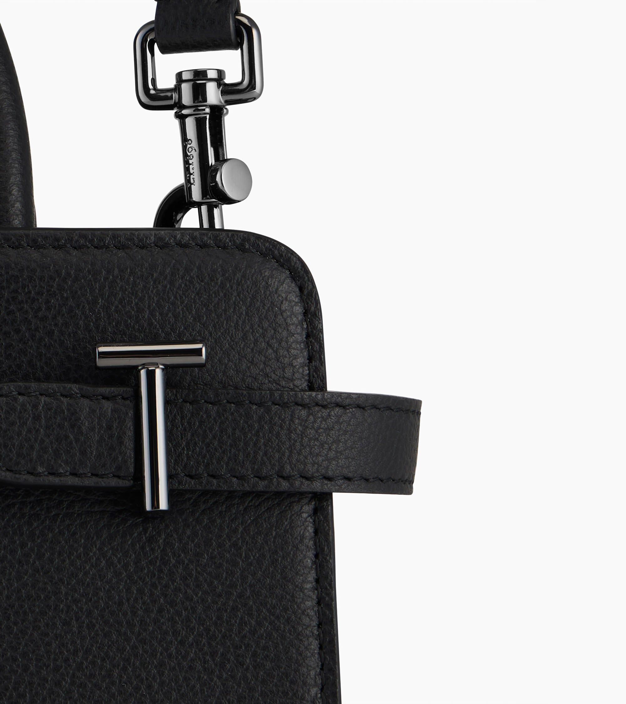Bolso de mano pequeño Emilie de piel texturizada