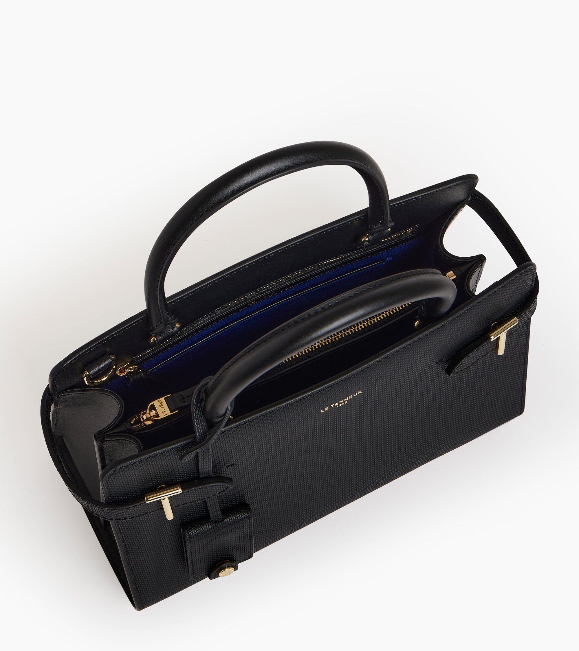 Mittelgroße Handtasche Emilie aus T-Signaturleder