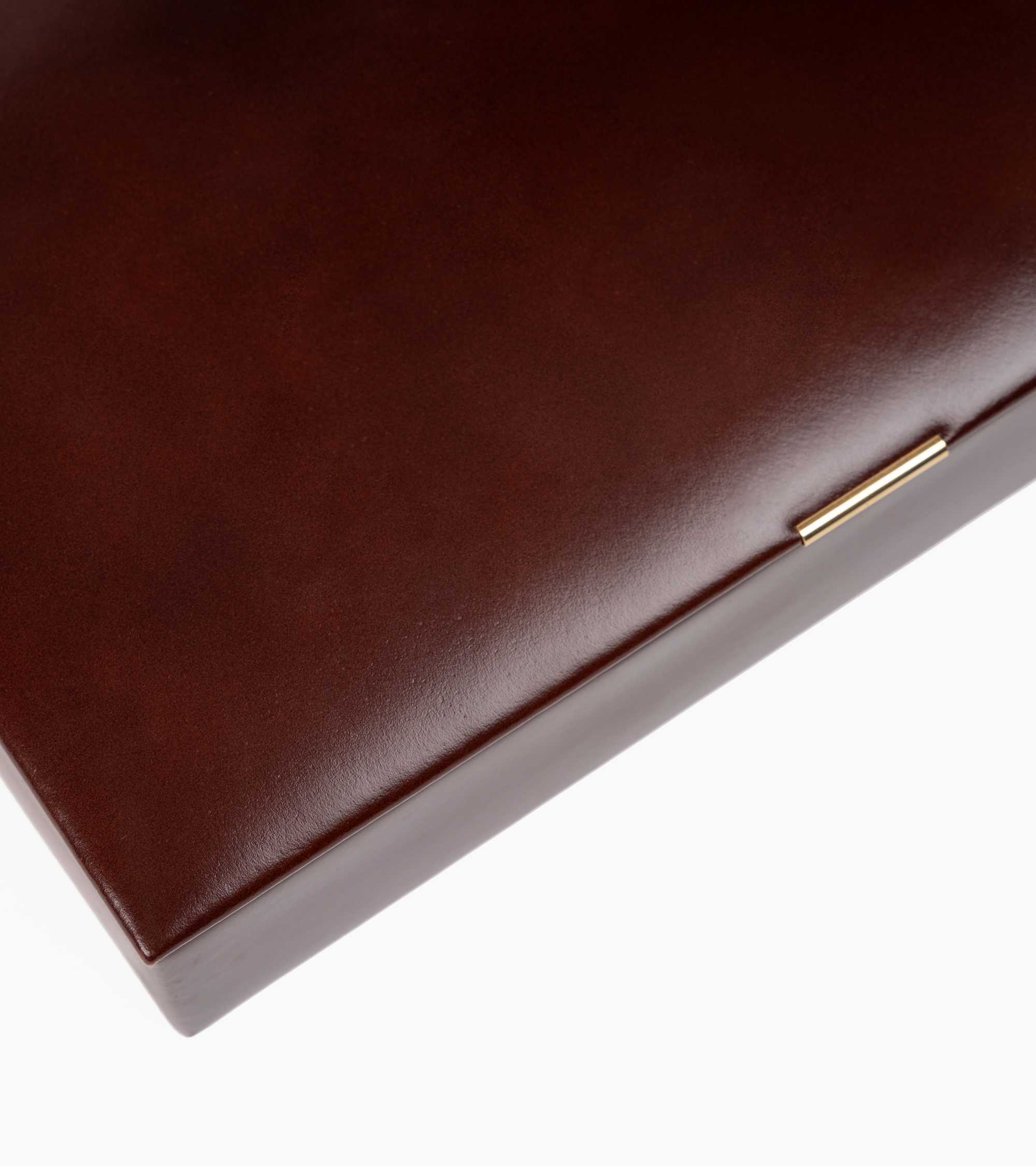 Estuche mediano para juegos de cartas modelo de piel