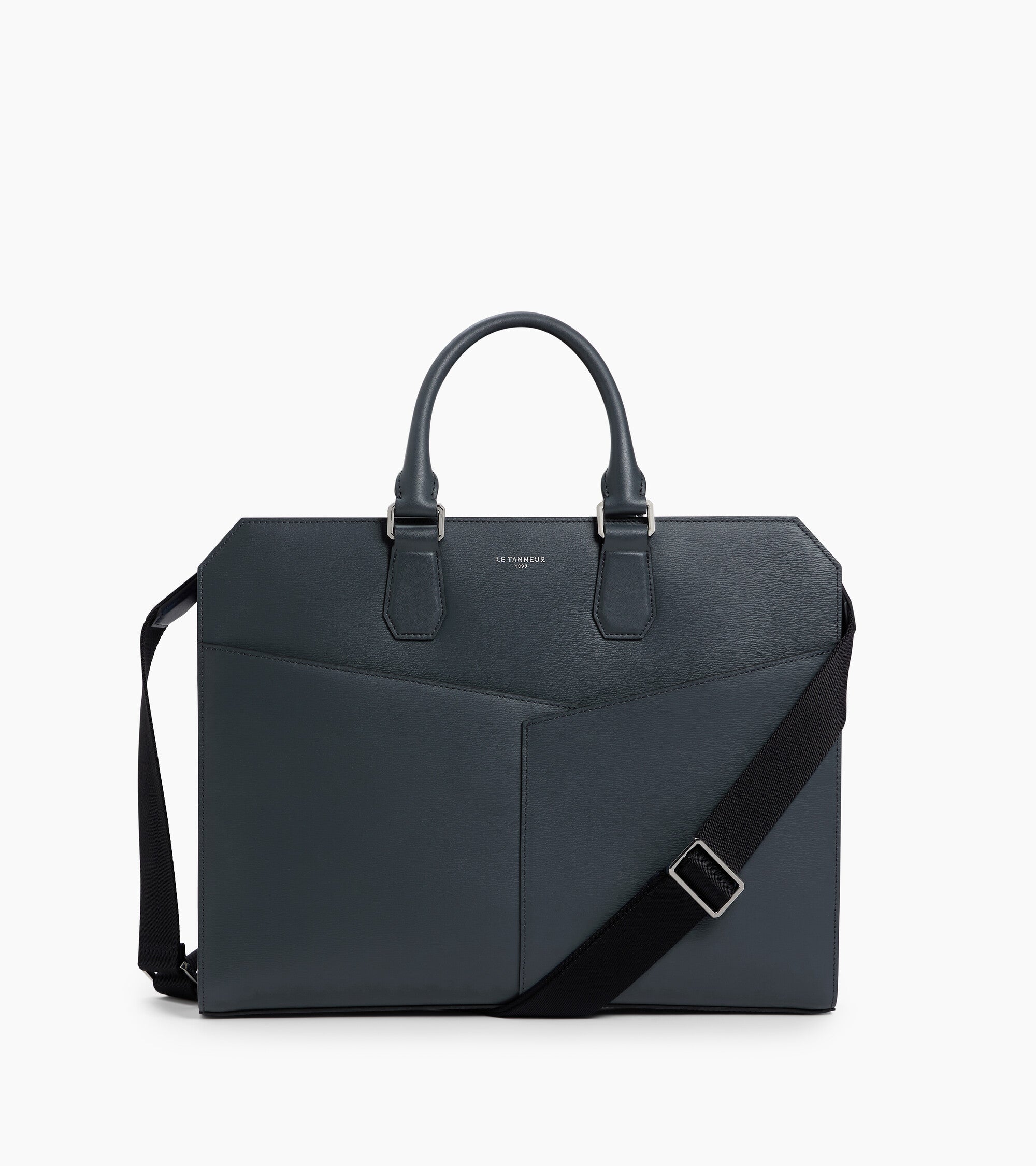 Anatole Slim 15" document case in bonded and smooth leather