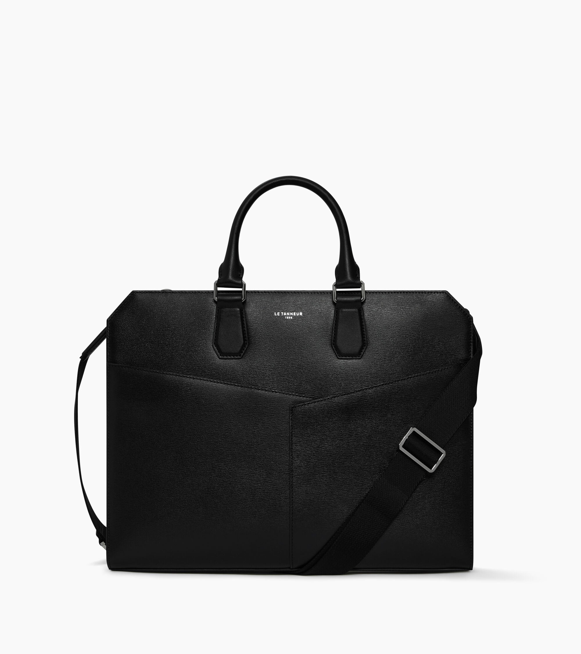 Anatole Slim 15" document case in bonded and smooth leather