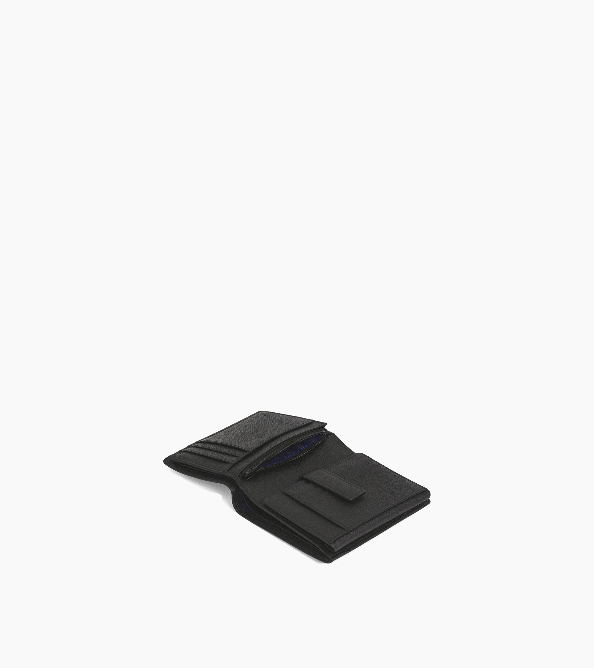 Adjustable flexible Charles pebbled leather wallet