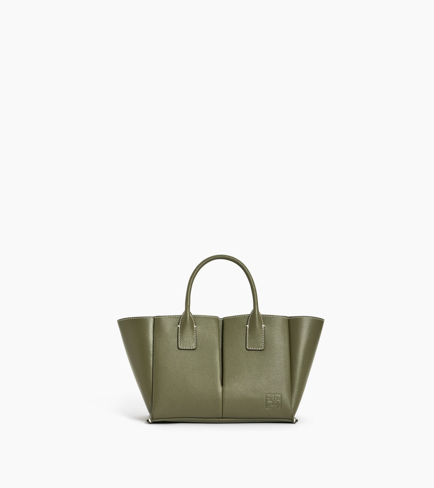 Petit sac à main Elena en cuir grainé