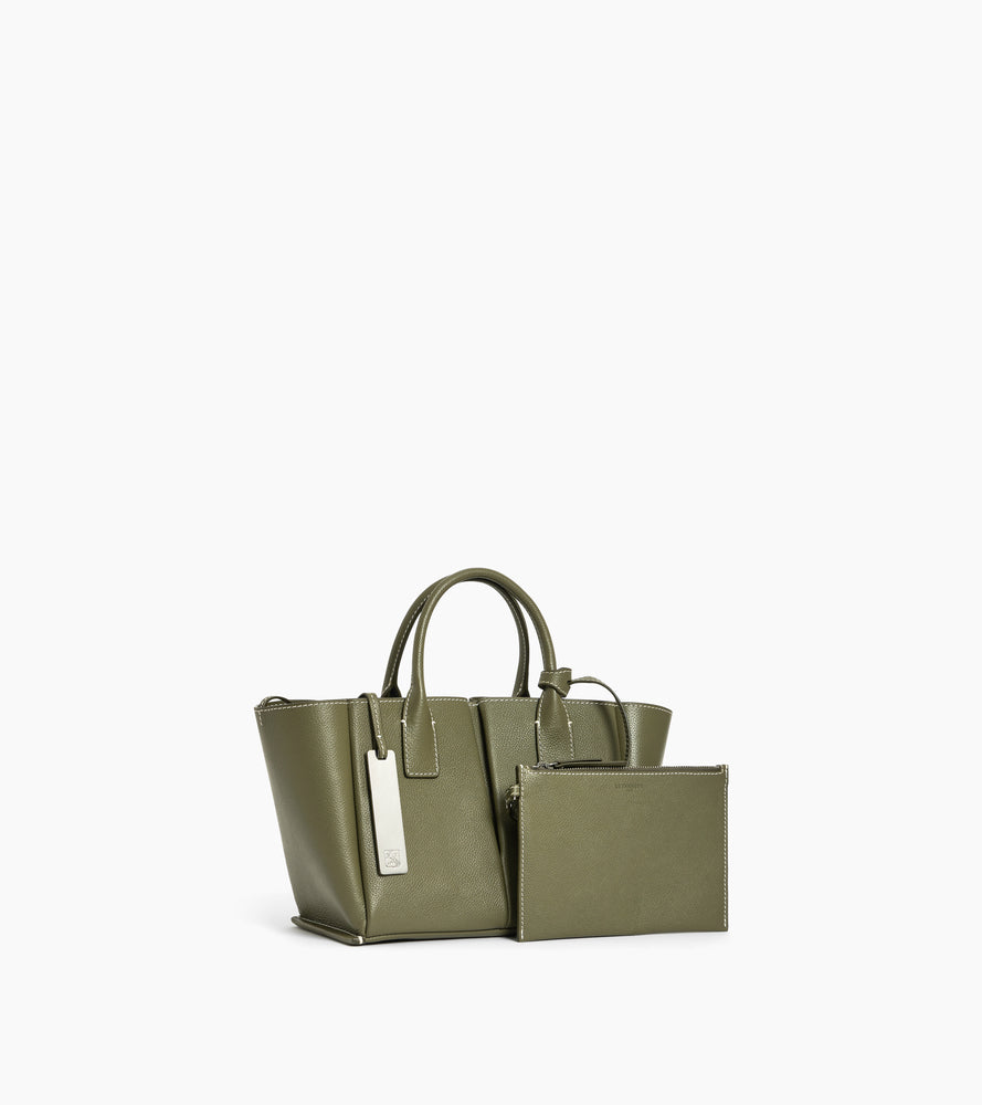Petit sac à main Elena en cuir grainé