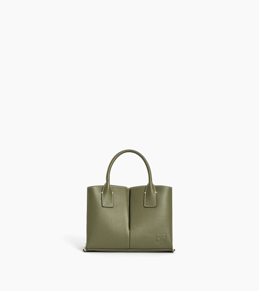 Petit sac à main Elena en cuir grainé