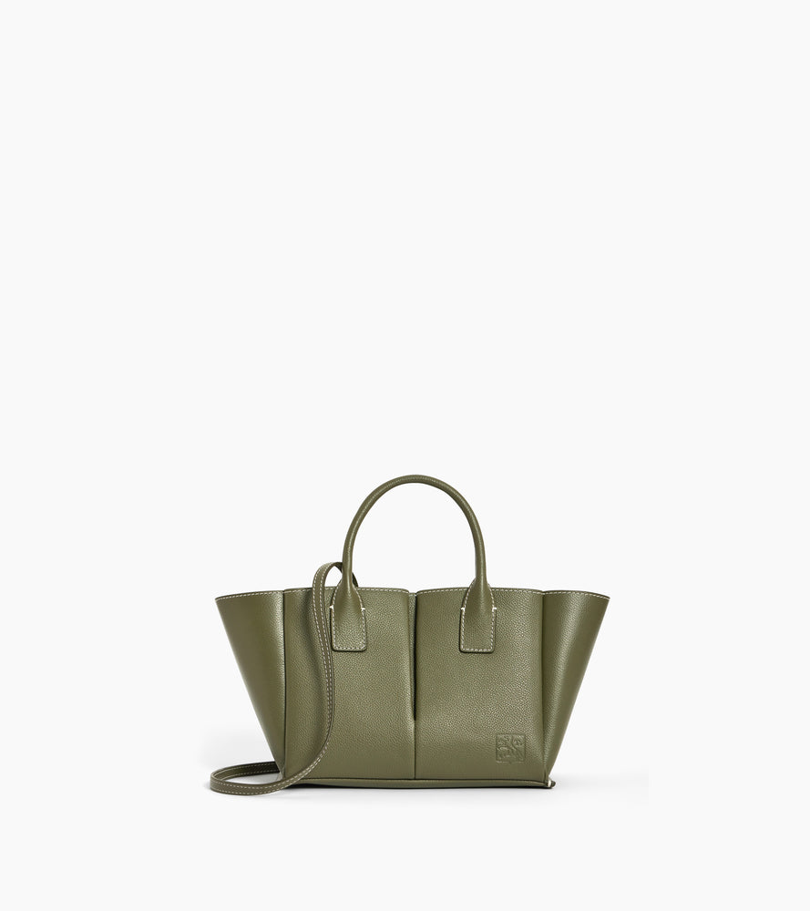 Petit sac à main Elena en cuir grainé