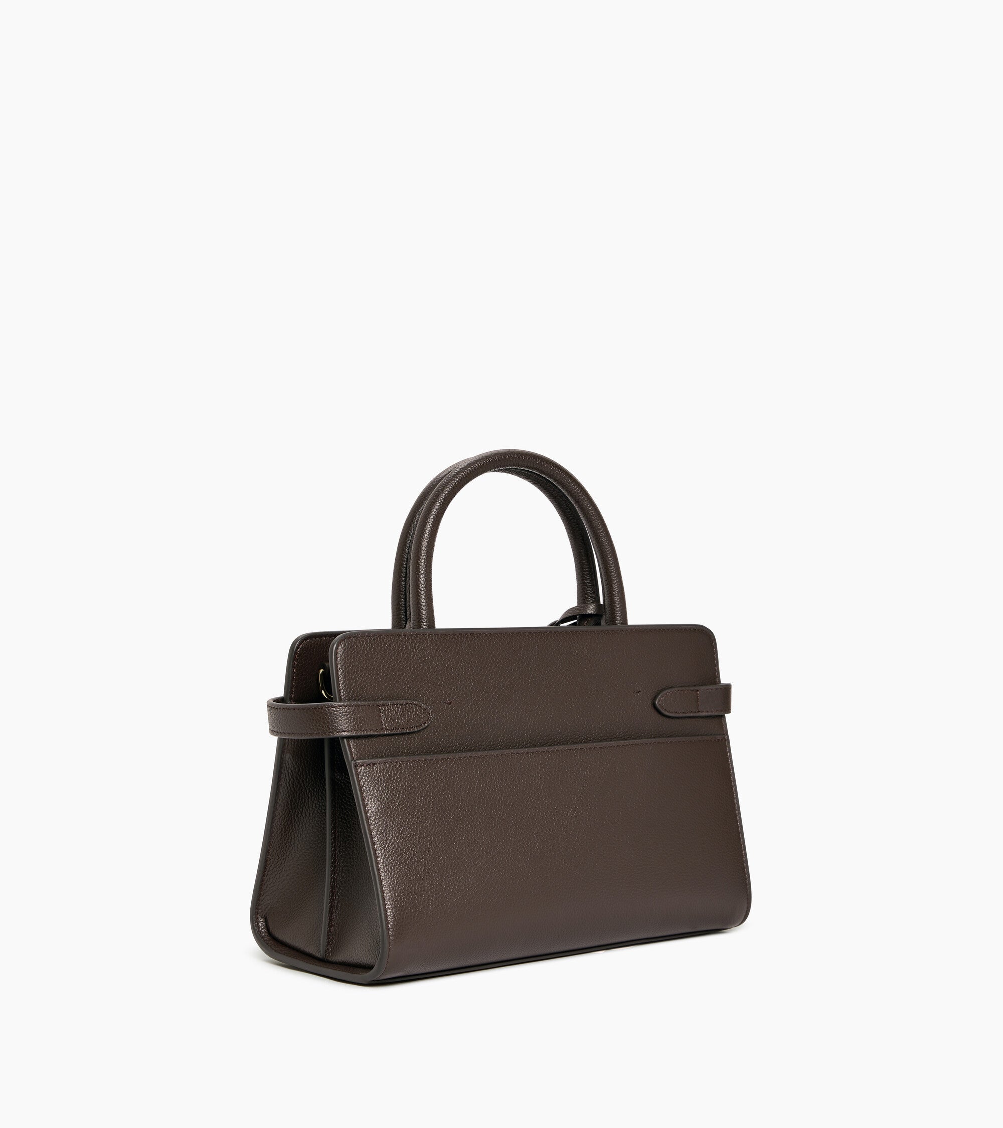 Mittelgroße Handtasche Emilie aus genarbtem Leder