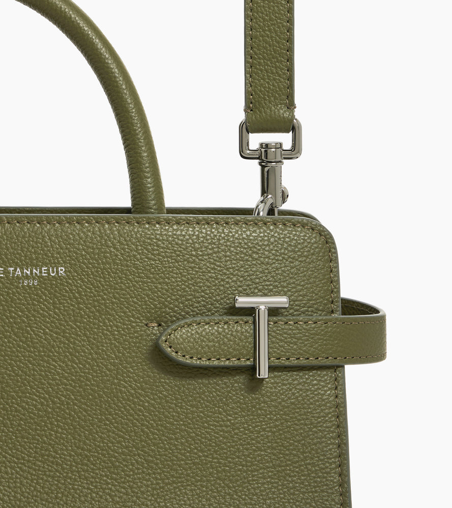 Sac à main moyen modèle Emilie en cuir grainé