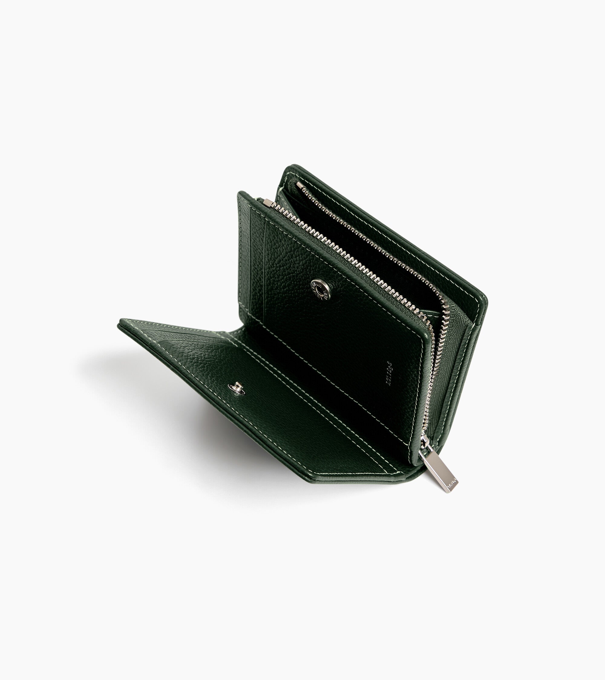 Petit portefeuille Marguerite en cuir grainé