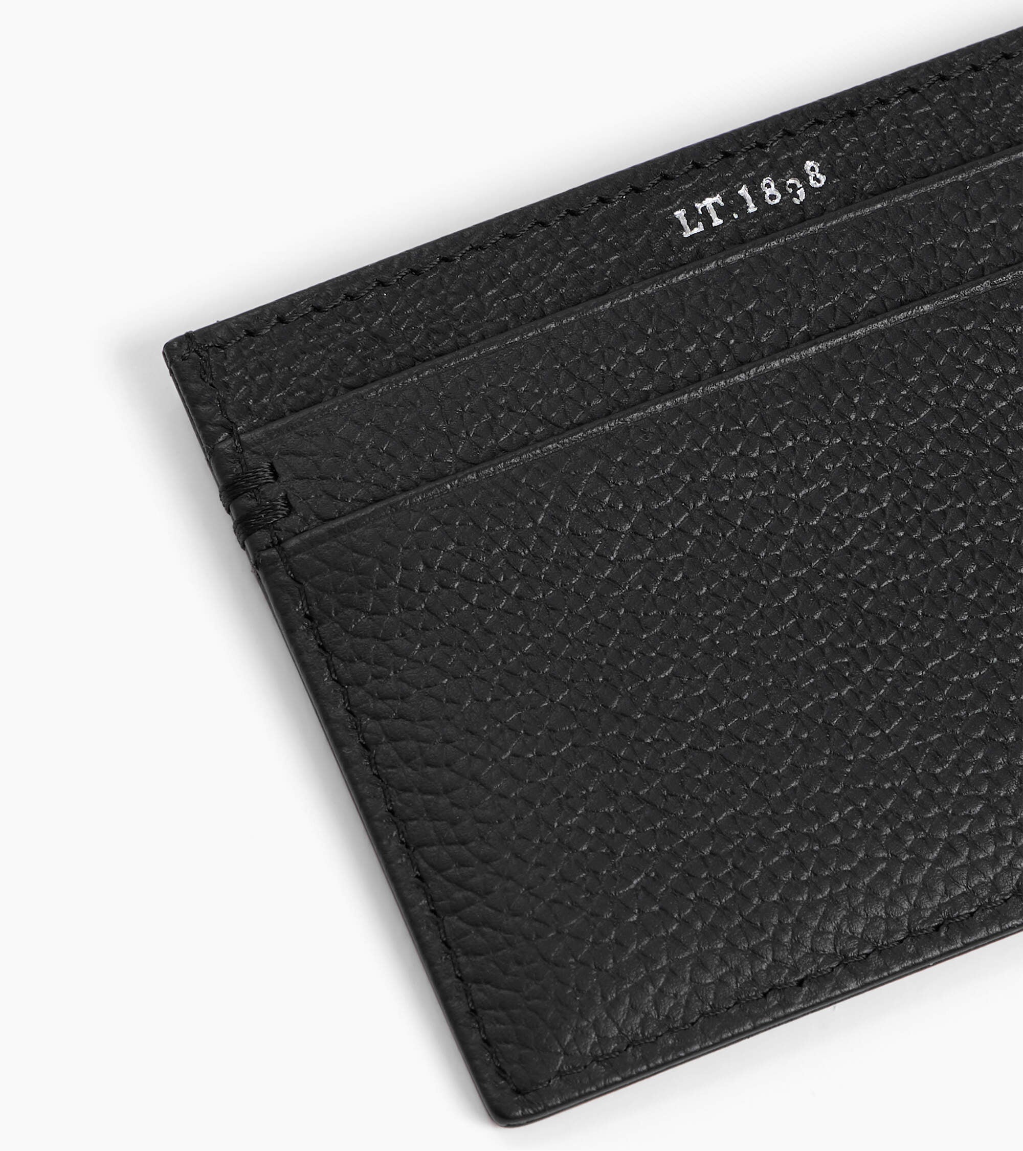 Lucien card holder in grained leather