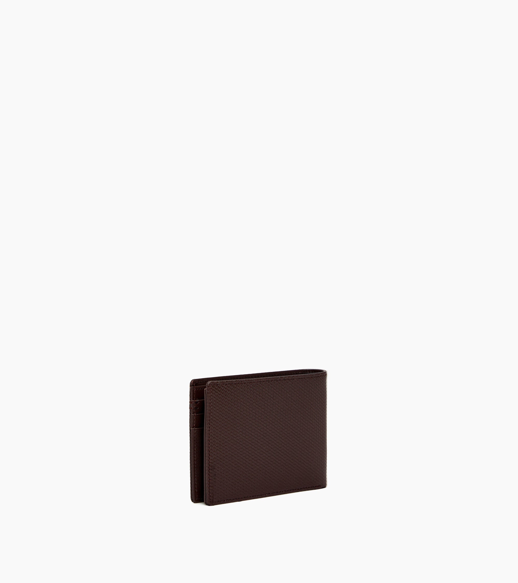 Cartera horizontal con cremallera Lucien de piel con la característica T