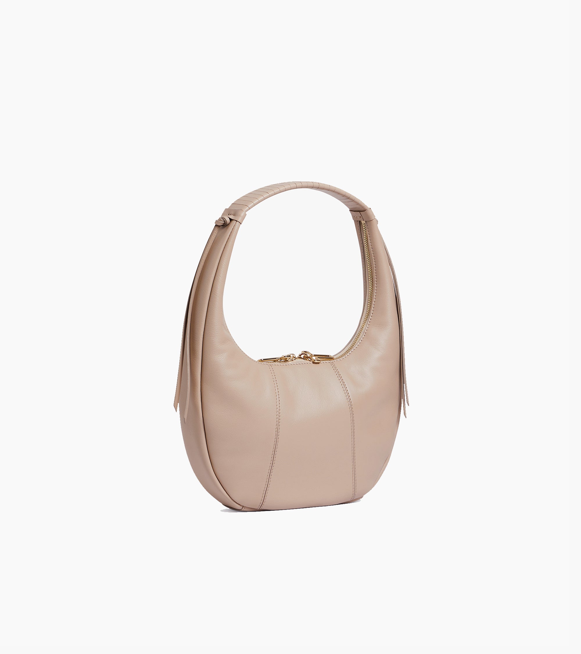 Sac hobo moyen modèle Juliette en cuir lisse lacé