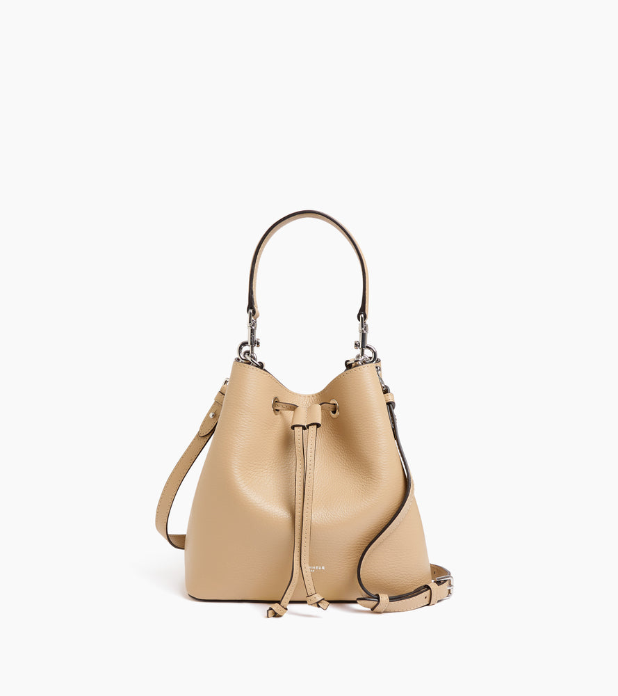 Bolso cubo Louise de piel texturizada