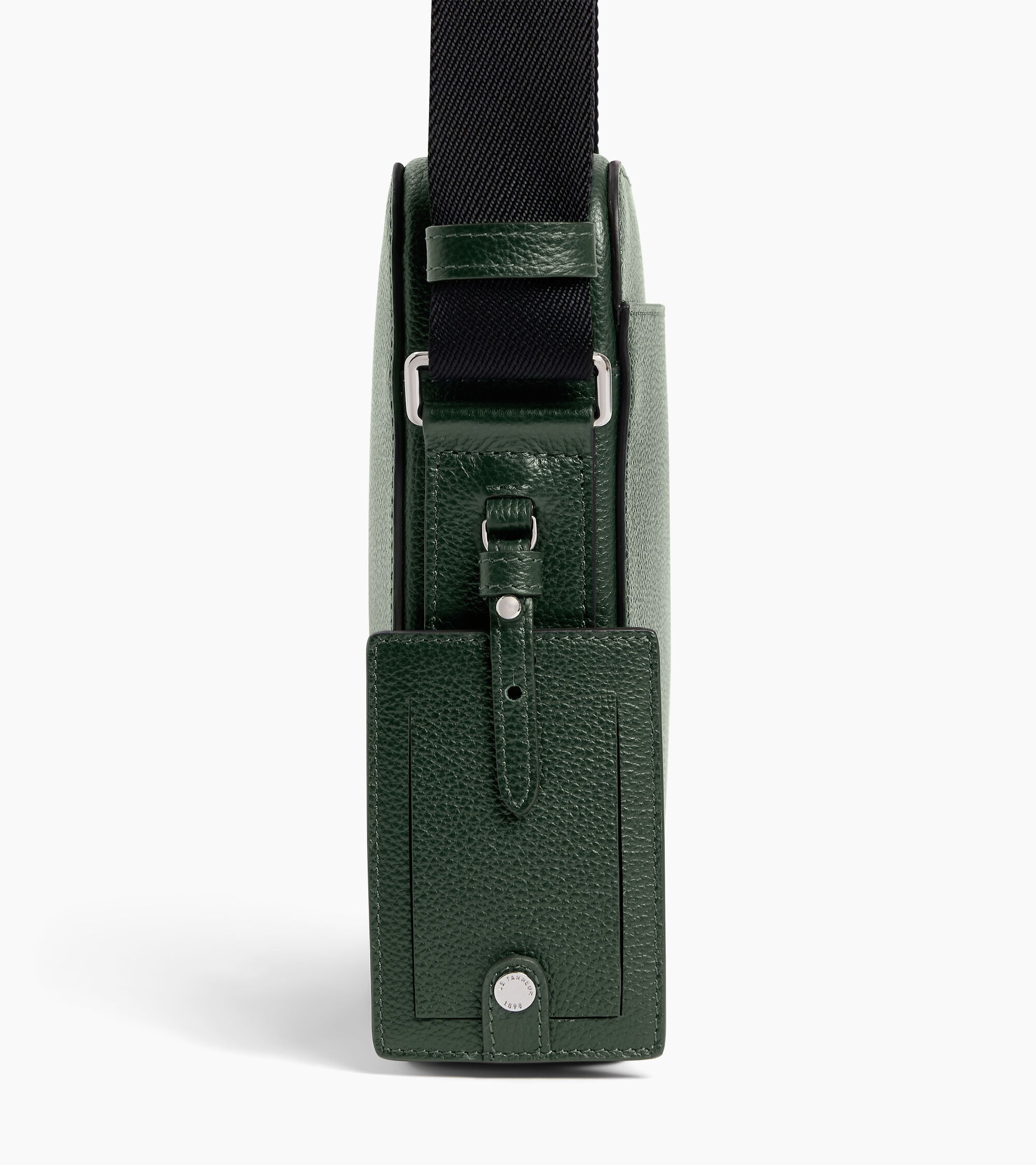 Emile small zipped satchel in grained leather