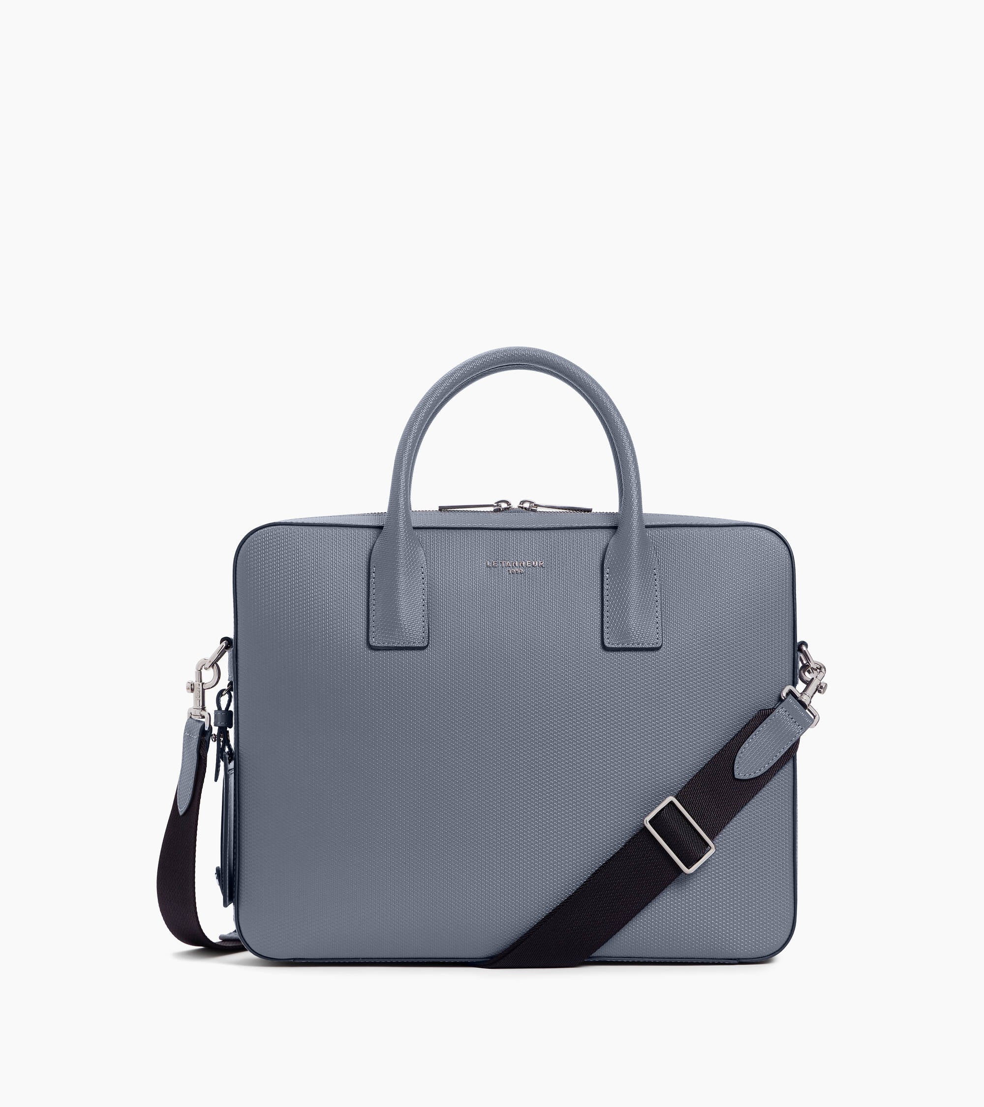 Emile slim, 14" briefcase in signature T leather