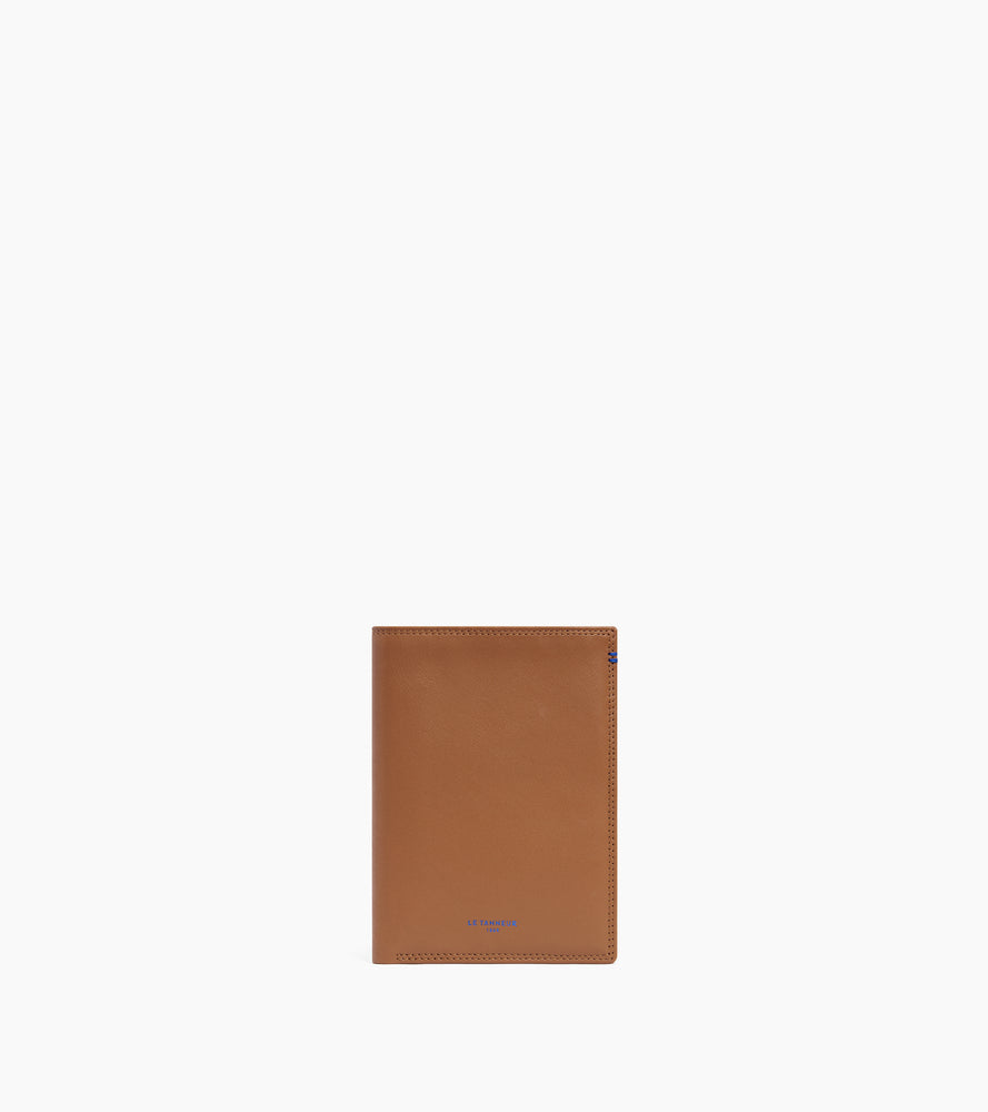 Martin large vertical zipped wallet in smooth leather