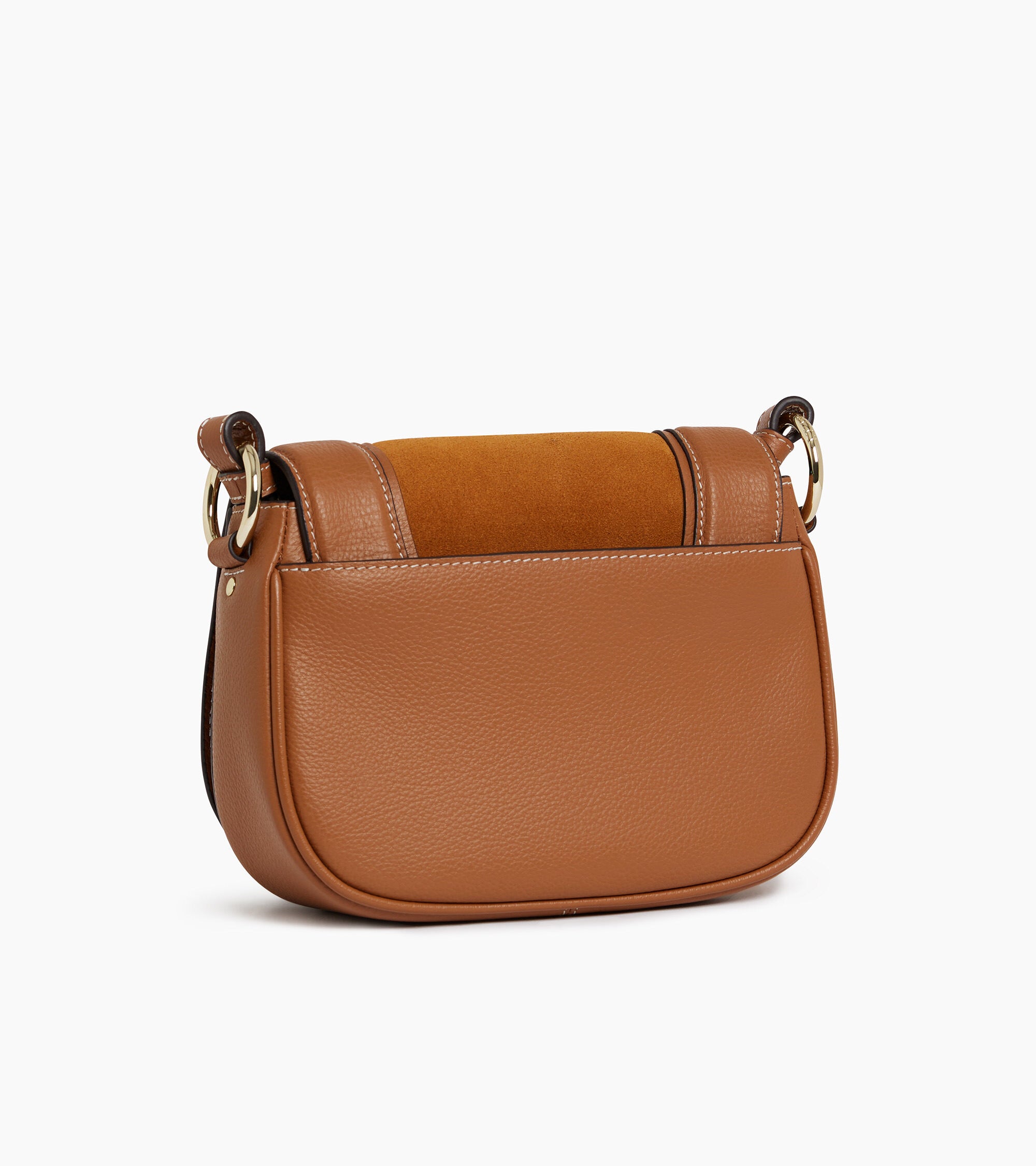 Petit sac bandoulière Ella en cuir grainé et nubuck