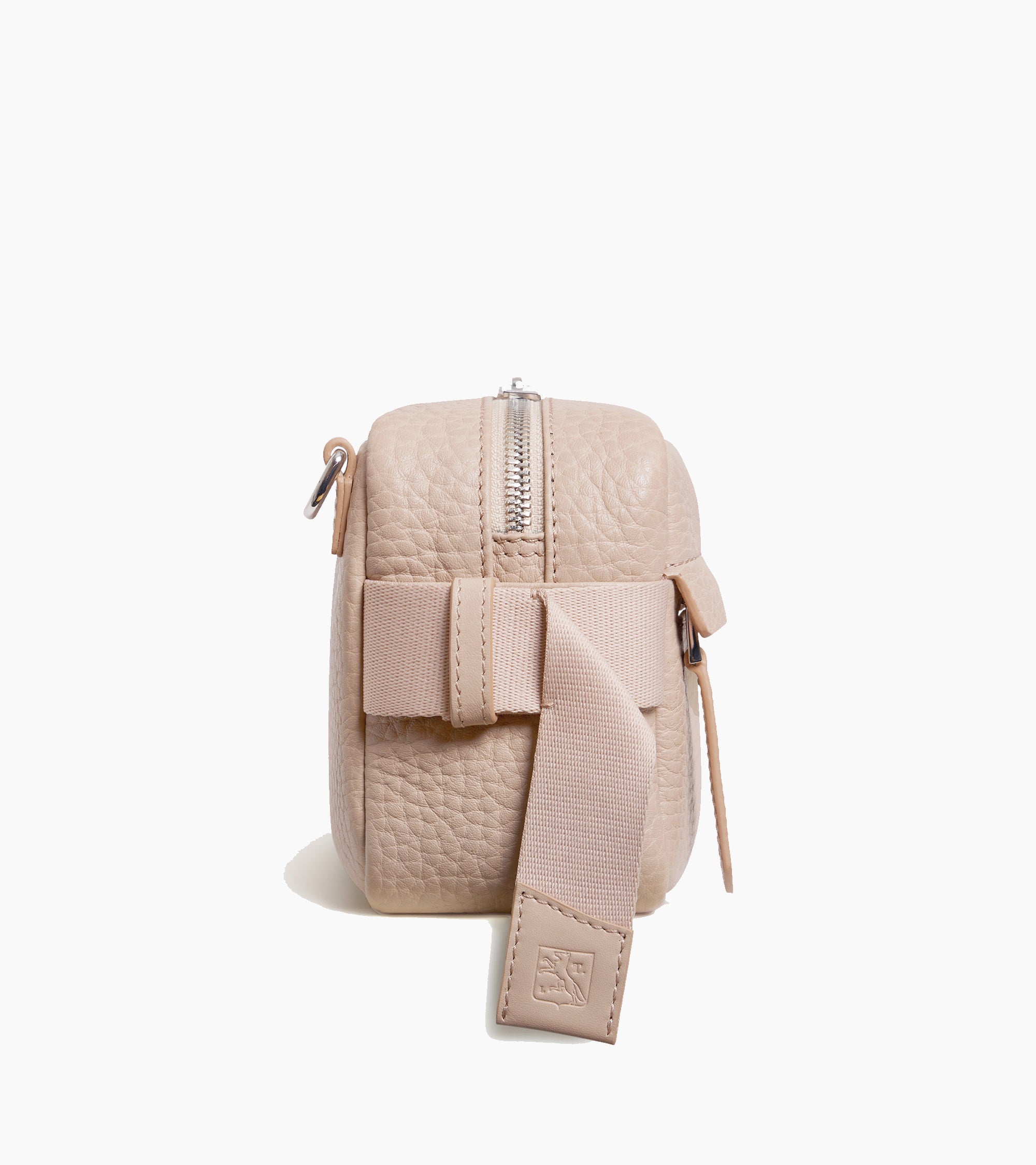 Petit sac bandoulière Noah en cuir grain buffle et cuir lisse