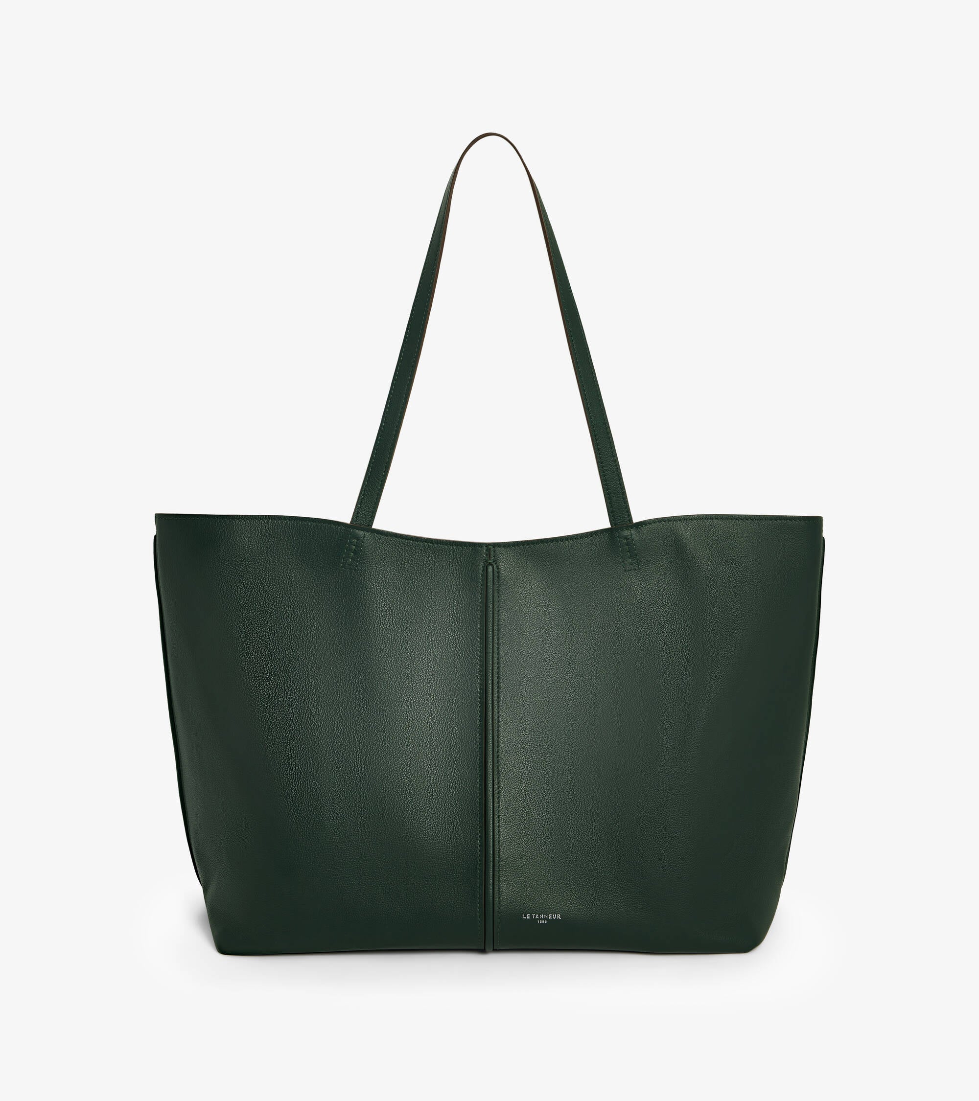 Große Cabas-Tasche Hortense aus doppelseitig genarbtem Leder