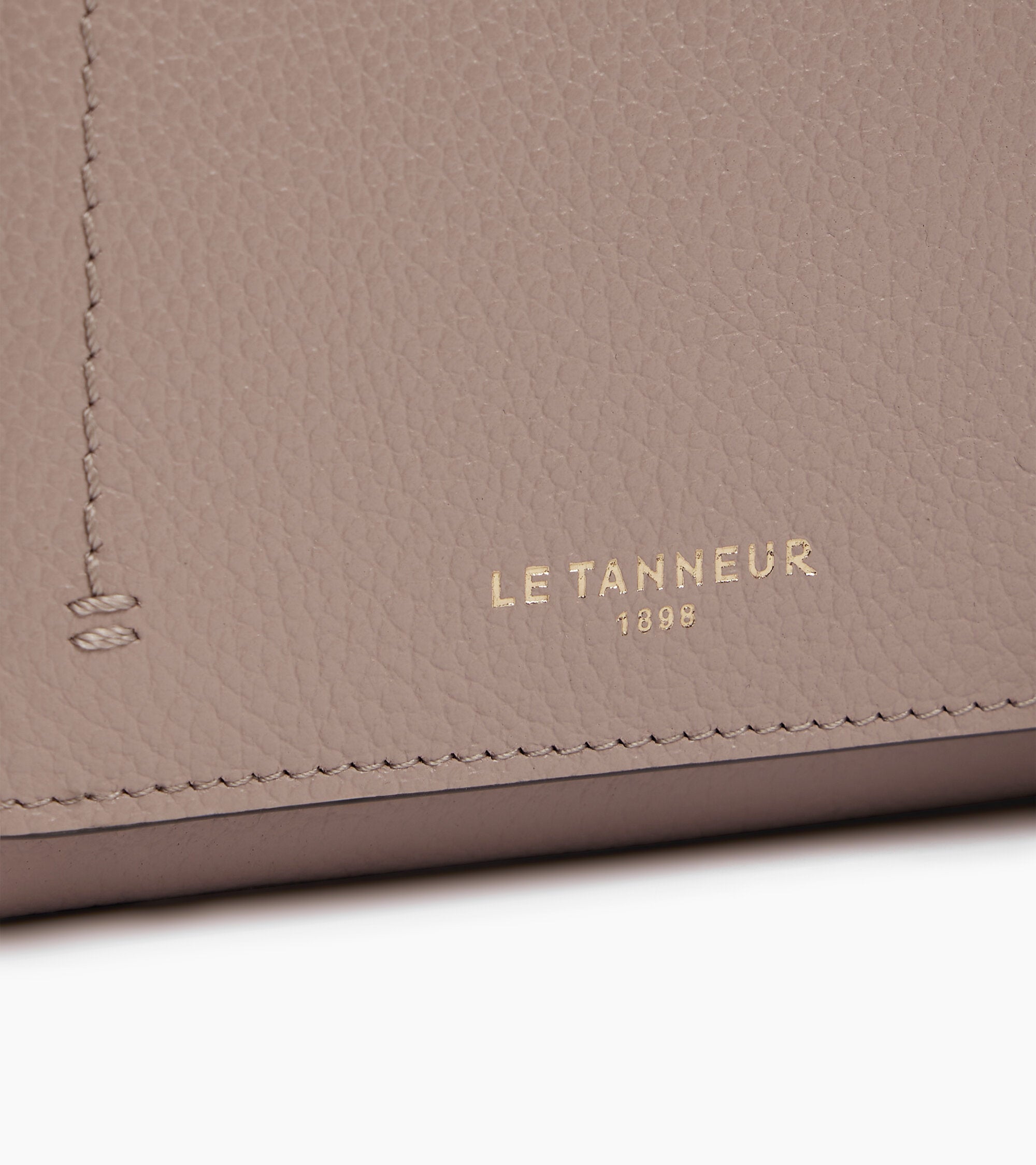 Kleine Brieftasche mit Klappe Louison aus genarbtem Leder