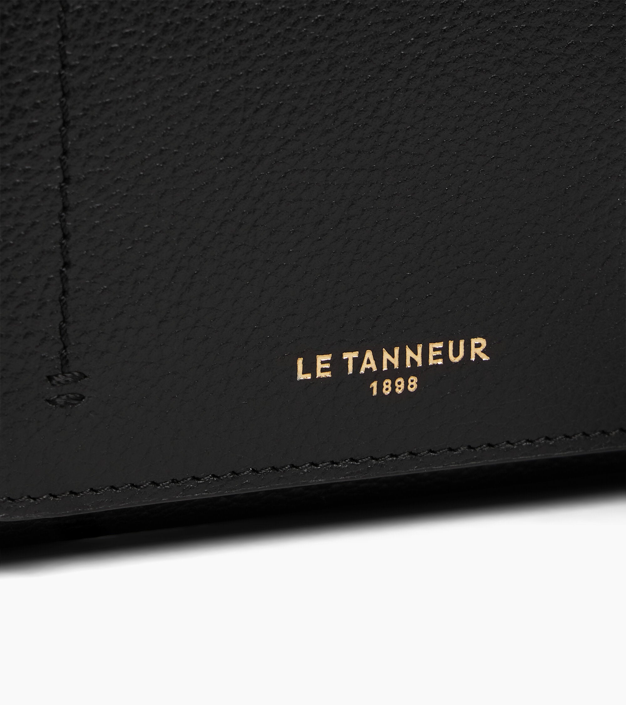 Kleine Brieftasche mit Klappe Louison aus genarbtem Leder