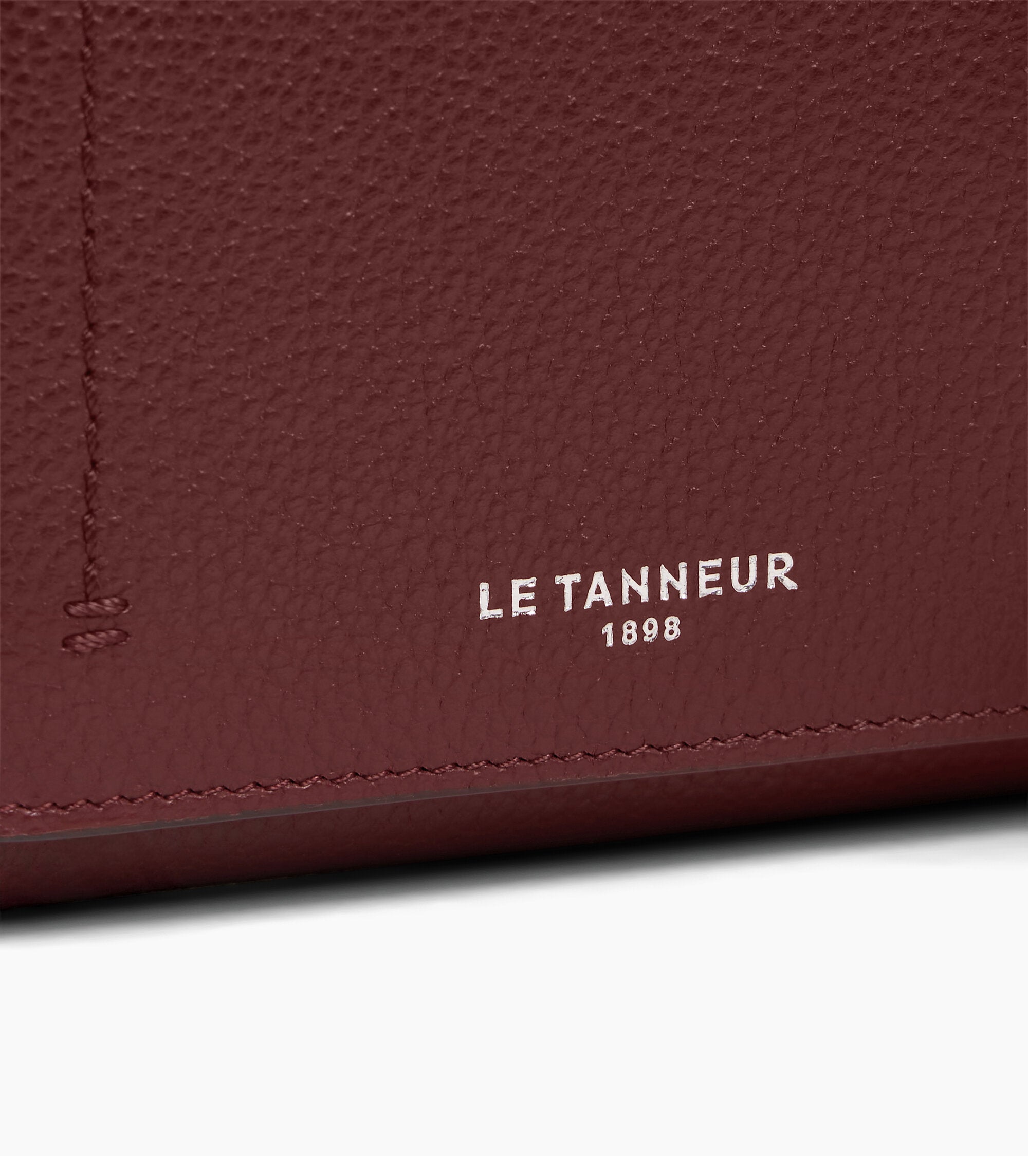 Kleine Brieftasche mit Klappe Louison aus genarbtem Leder