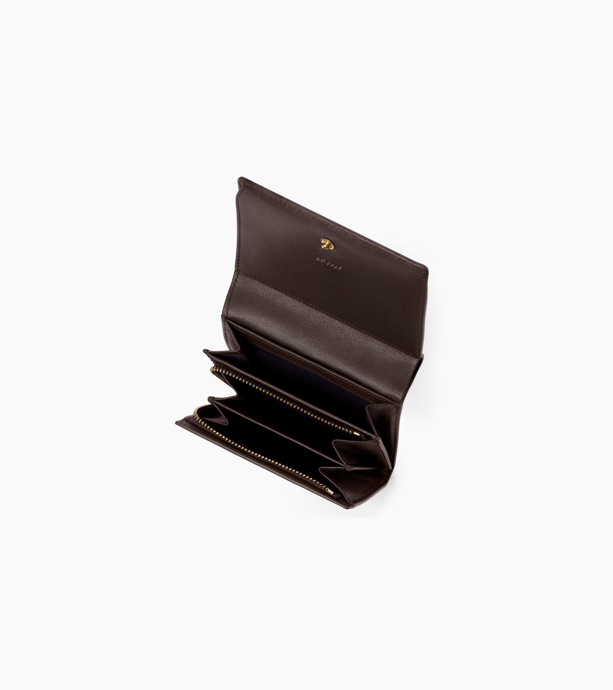 Kleine Brieftasche mit Klappe Louison aus Glattleder