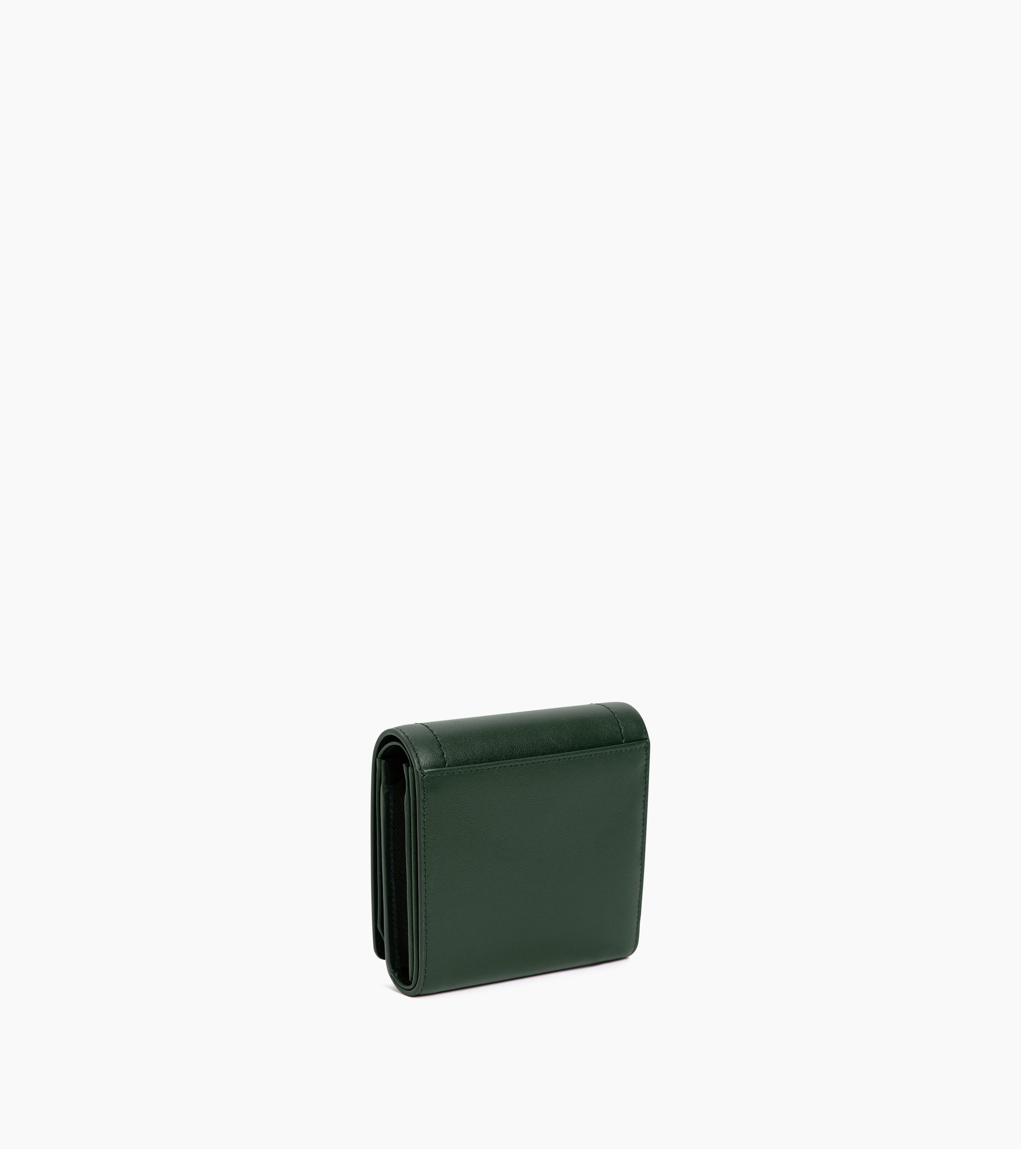 Kleine Brieftasche mit Klappe Louison aus Glattleder